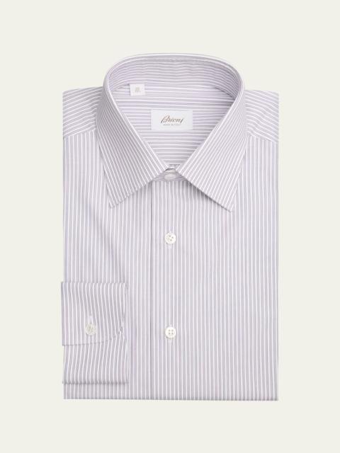 Men's Cotton Pinstripe Dress Shirt