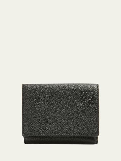 Men's Soft Grained Calfskin Trifold Wallet