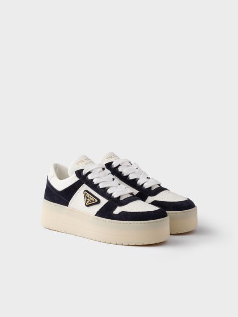 Downtown Bold nappa leather and suede sneakers
