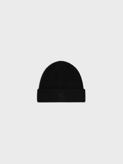 triomphe beanie in scottish cashmere