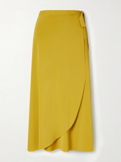 Julieta Stretch-jersey Wrap Midi Skirt