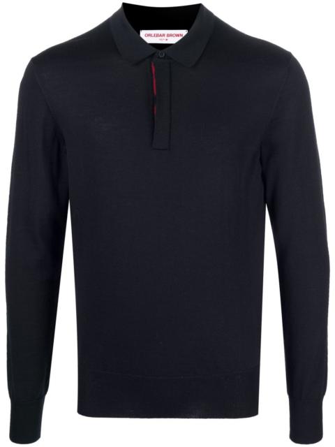 long-sleeve polo shirt
