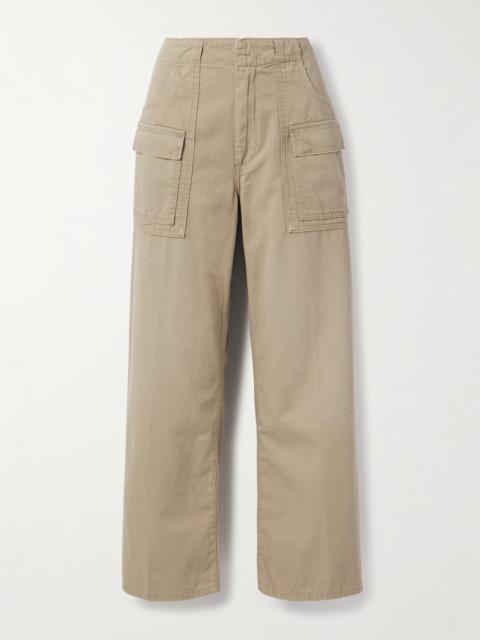 The Arizona Cotton-twill Wide-leg Cargo Pants