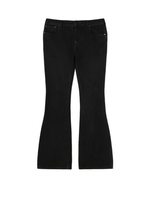 SLIM-FLARED JEANS MAGNETITE