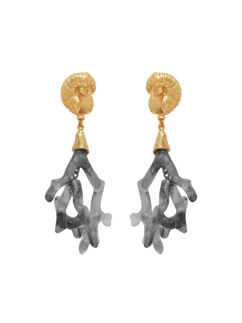 Reverie Resin Coral Drop Earrings