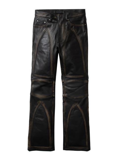 RUB OFF LEATHER MOTO PANTS
