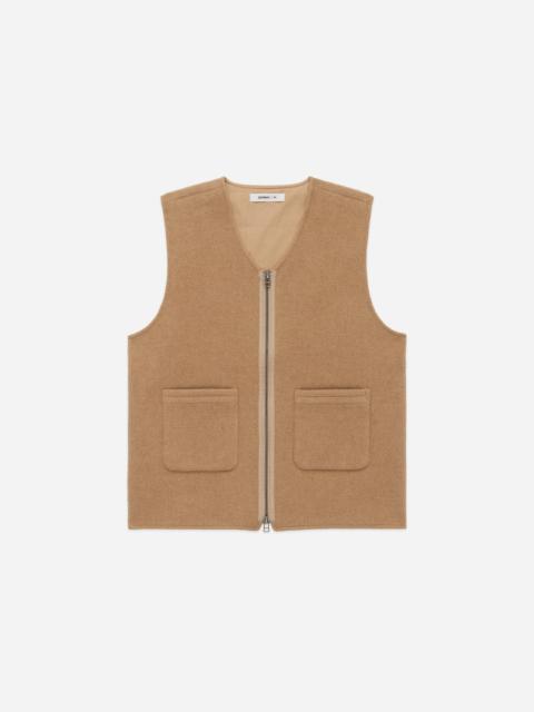 Zip Vest - Coyote Wool/Cashmere