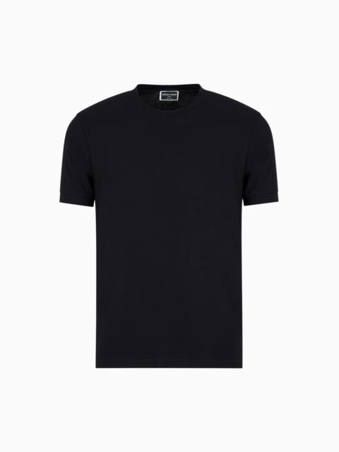 Icon Crew-neck T-shirt in stretch viscose jersey