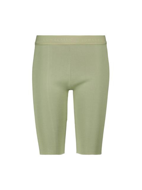 High-rise knit shorts