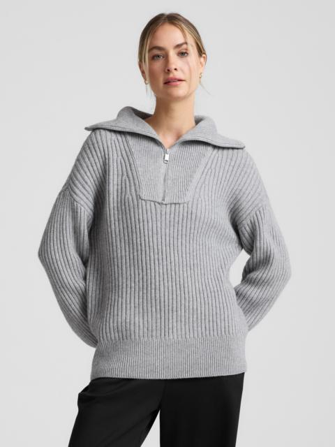 Wool Blend Collared Pullover