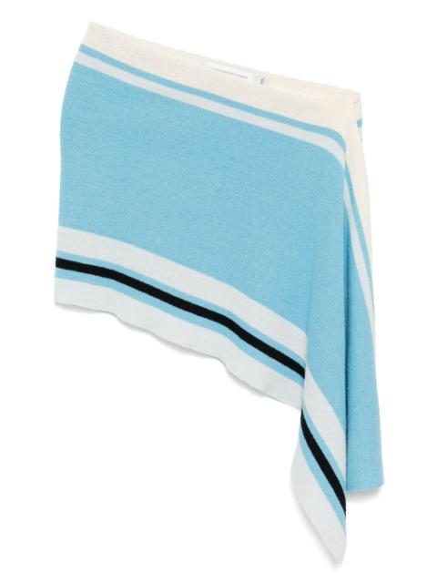 Straccio draped mini skirt