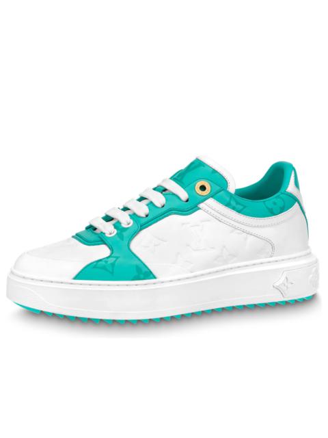 (WMNS) LOUIS VUITTON Time Out Sneakers 'White and Teal Monogram' 1AB349