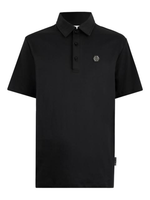 hexagon-logo polo shirt