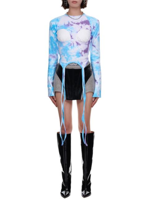 Padded Bust Tie Dye Top