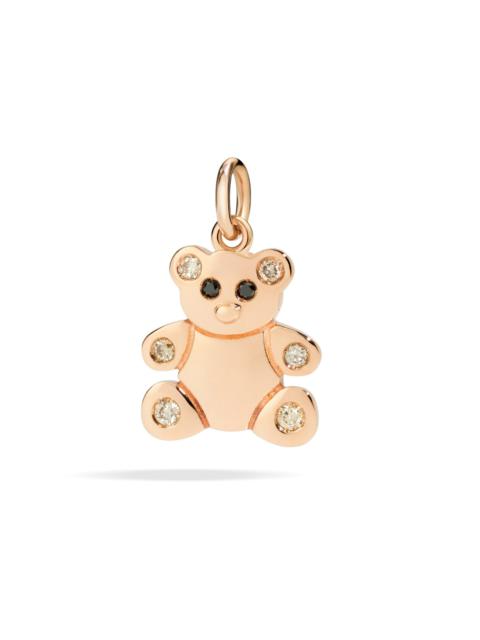 ROSE GOLD, DIAMOND & ENAMEL BEAR CHARM