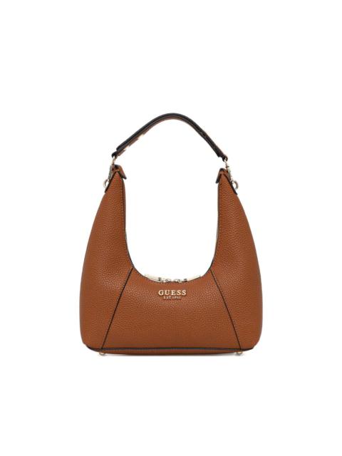 pebbled zip tote bag