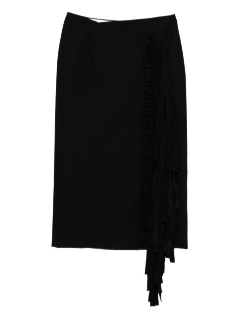 ruffled fringed skirt