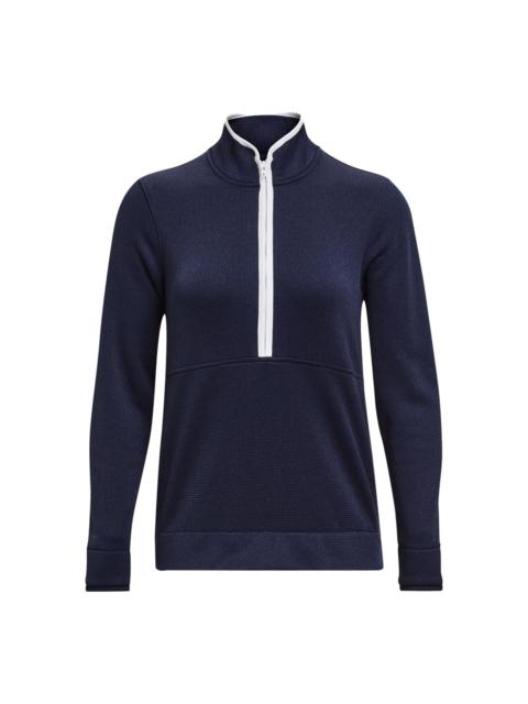 (WMNS) Under Armour Storm Sweater Fleece Half Zip Sweater Fleece 'Navy Blue' 1382923-410