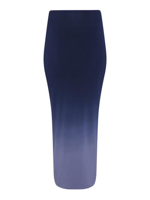 Ombre Jersey Maxi Skirt grey