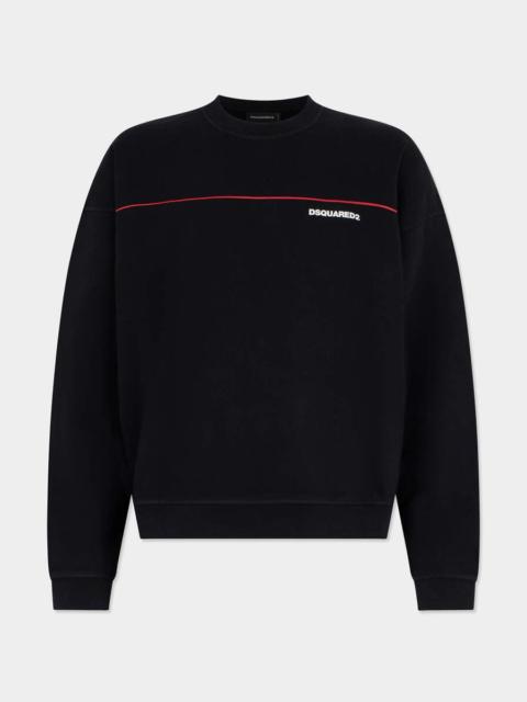 DSQUARED2 TAPE RELAX FIT CREWNECK
