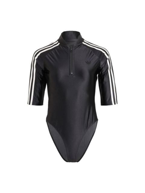 (WMNS) adidas Blue Version Bodysuit 'Black' IL8520