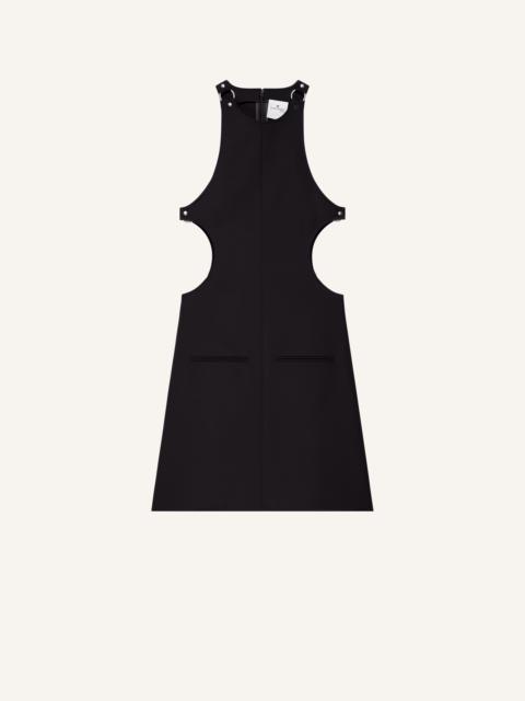 BUCKLE TAILORED A-LINE DRESS