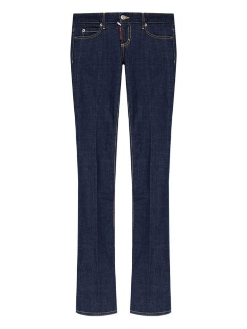 low-rise bootcut jeans
