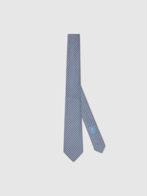 Double G silk jacquard tie