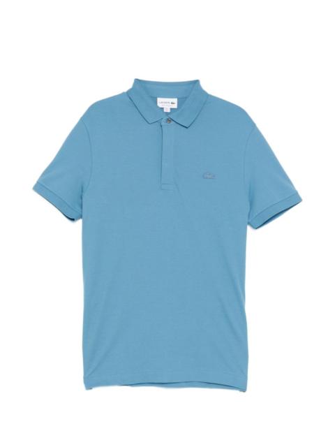 logo-patched short-sleeve polo shirt