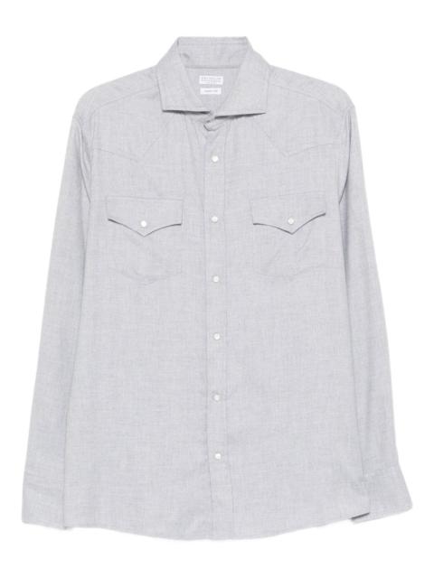double-pocket long-sleeve shirt