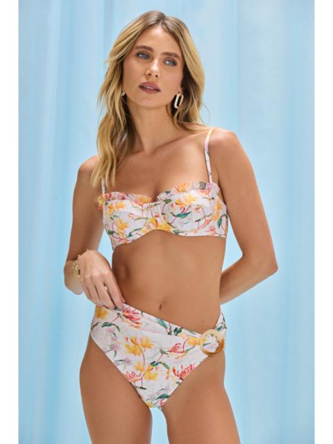HONEY FLOWER HIGH WAIST BIKINI BOTTOM