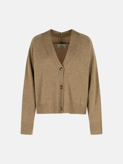 CASHMERE CARDIGAN MOLE MELANGE