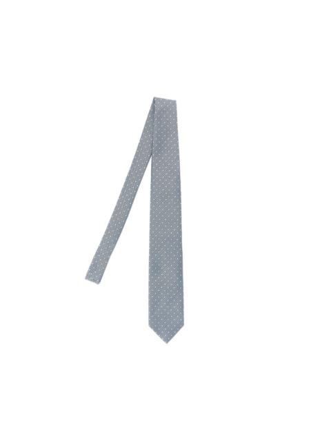 jacquard polka-dot silk tie