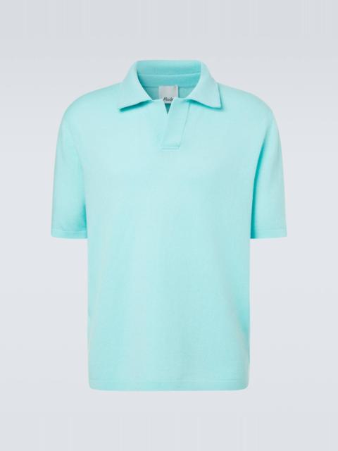 Wool and cashmere polo sweater