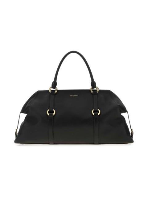 Black Leather Farringdon Maxi Handbag
