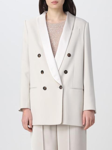 Brunello Cucinelli blazer in viscose and linen blend