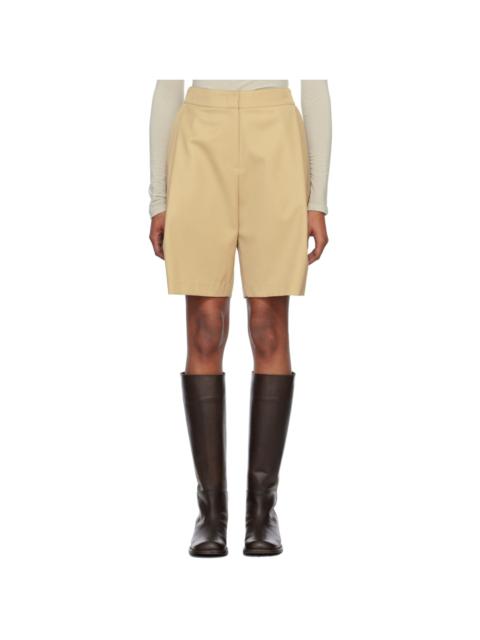 Beige Garconne Shorts