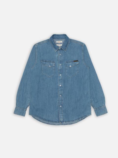 Gunnar Light Used Denim Shirt Light Blue