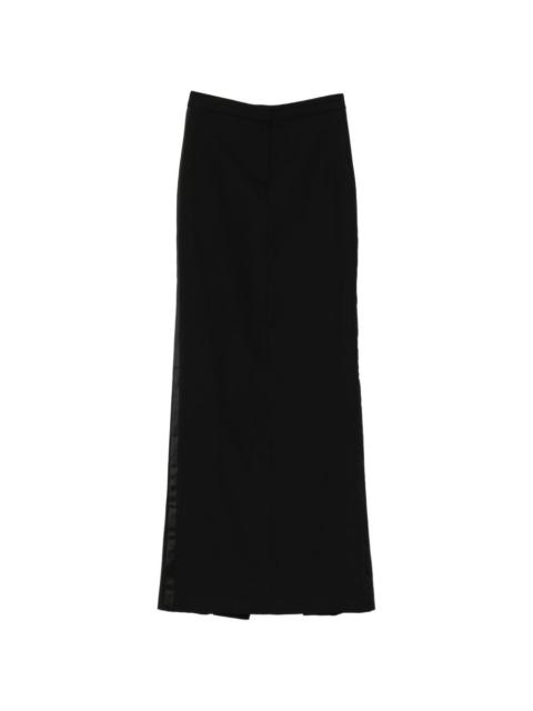 tuxedo maxi skirt
