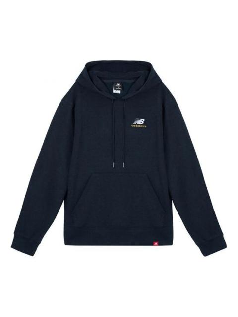 New Balance Embroidered Logo Sports Pullover Navy Blue AMT11550-ECL
