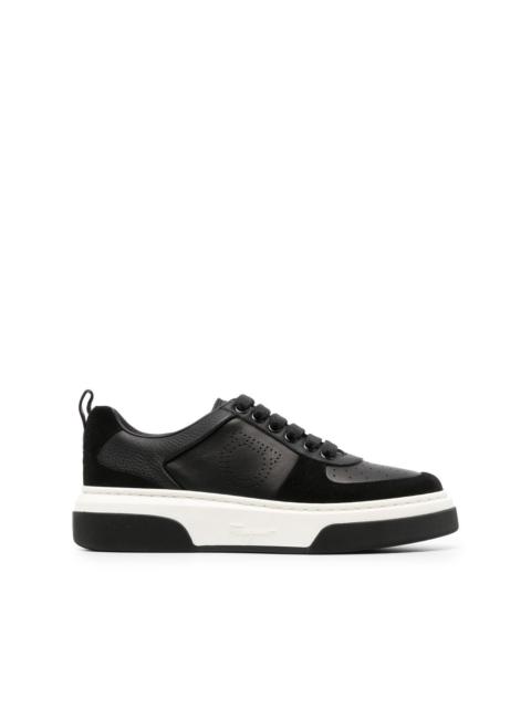 Gancini two-tone sneakers
