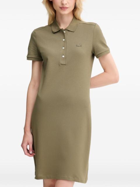 polo-collar mini dress
