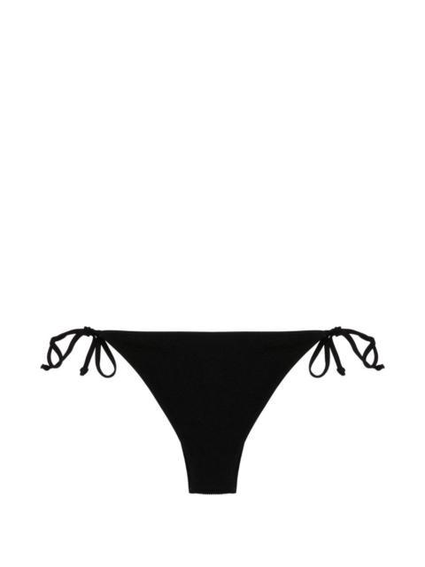 Anisha tie textured bikini bottoms
