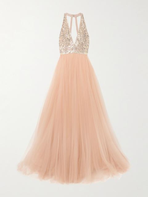 Tidal Embellished Tulle Gown