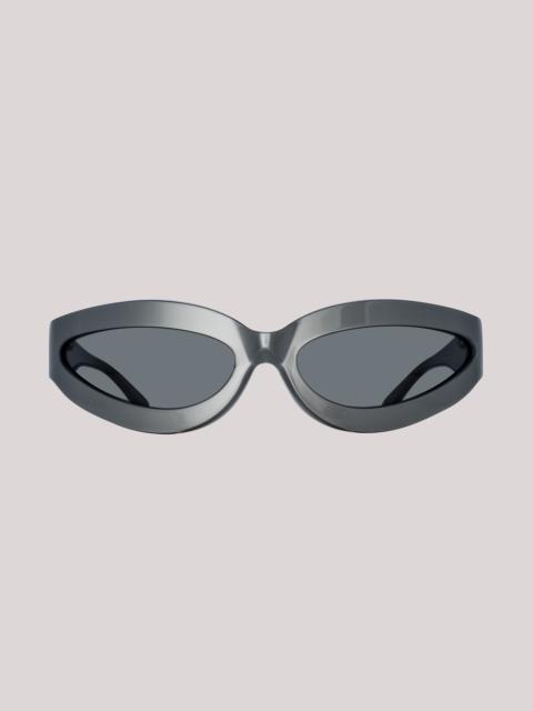 Agnes Wrap Sunglasses in Silver