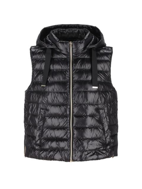 hooded quilted jacket