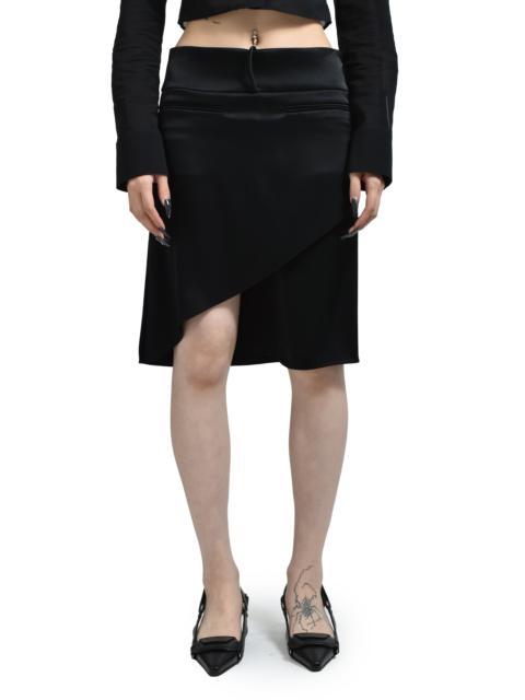 INIFINITY SATIN SKIRT / BLK