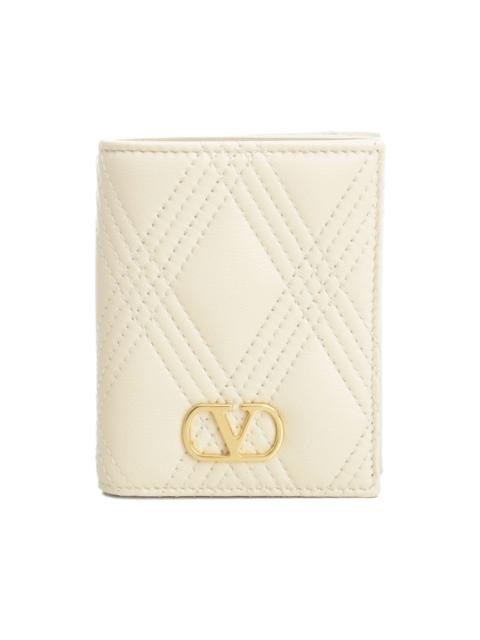 quilted VLogo wallet