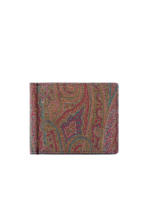 paisley-print wallet
