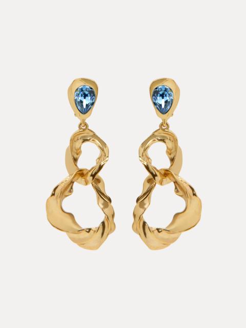 TEXTURED BAROQUE CLIP-ON EARRINGS